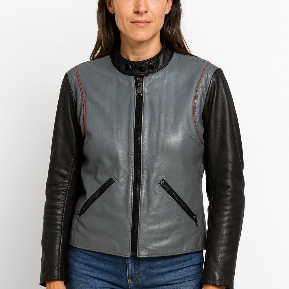 Harley Davidson AMF Leather Moto Jacket Vintage 1970s